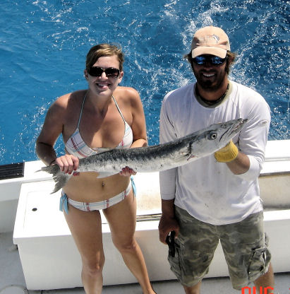 Barracuda caught fishing Key West Florida on charter boat Southbound