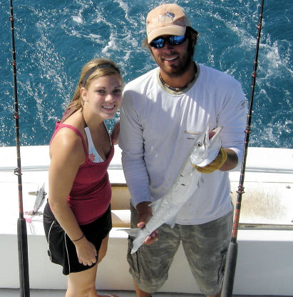 Barracuda caught fishing Key West Florida on charter boat Southbound