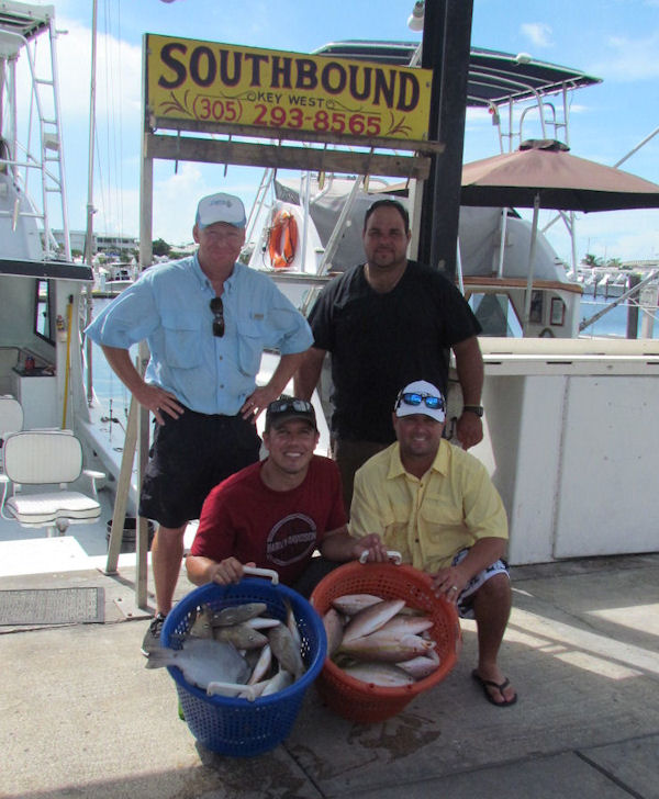Yellow Tail Snapper caught in Key West fishing on charter boat Southbound from Charter Boat Row