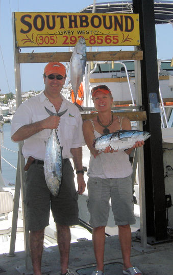 Bonito caugth in Key West fishing on charter boat Southbound from Charter Boat Row Key West