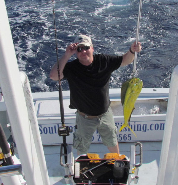 Dolphin caught fishing Key West on charter boat Southbound from Charter Boat Row Key West