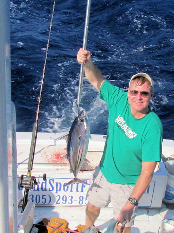 Skip Jack Tuna caught fishing Key West on charter boat Southbound from Charter Boat Row Key West