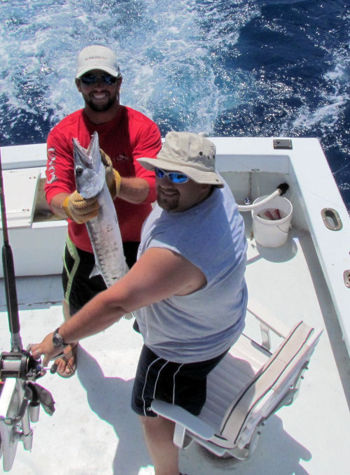 Barracuda caught in Key West fishing on charter boat Southbound