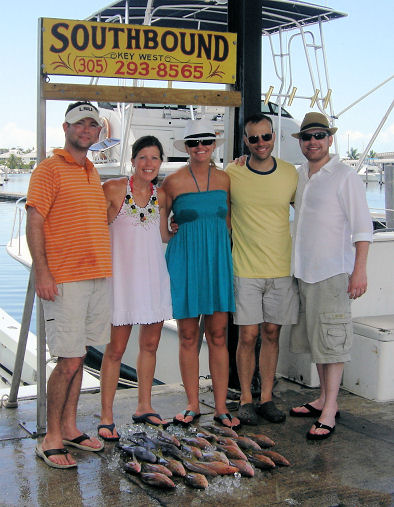 Yellow Tail Snapper caught fishing on Key West charter boat Southbound from Charter Boat Row Key West