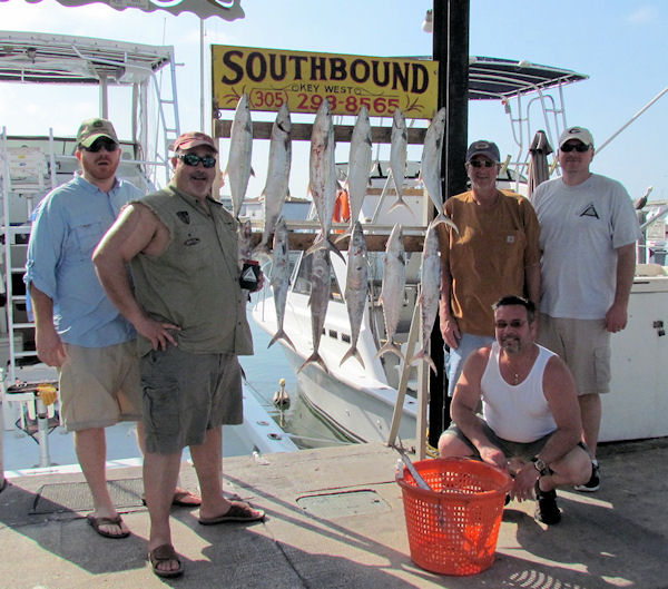 Kingfish and Cero Mackerel caught fishing Key West on charter boat Southbound from Charter Boat Row Key West