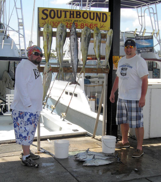 Todays fish caught in Key West fishing on charter boat Southbound from Charter Boat Row Key West