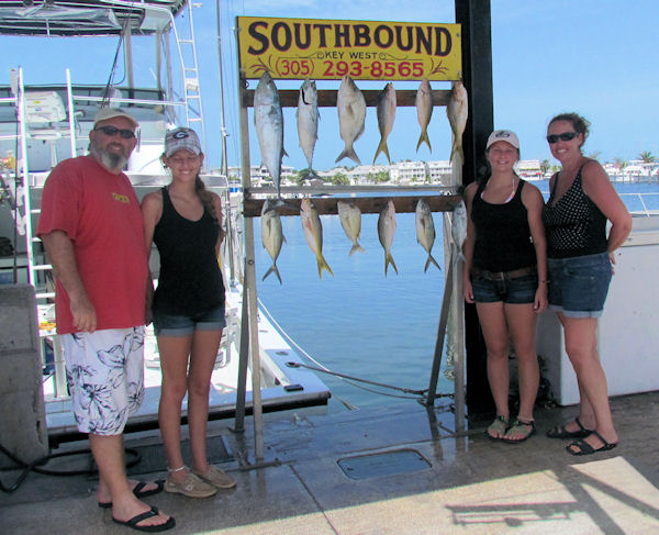 Yellow Tail caught in Key West fishing on charter boat Southbound from Charter Boat Row