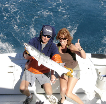 Barracuda caught fishing aboard the Charter Boat Southbound in Key West, Florida