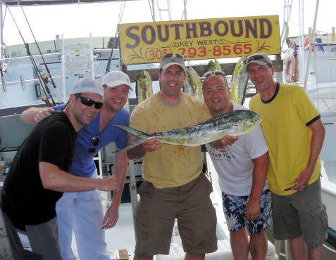 Dolphin caught fishing Key West on charter boat Southbound