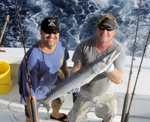 Barracuda cuaght fishing key west on charter boat Southbound from Charter Boat Row Key West