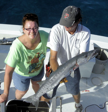 Big Barracuda caught fishing Key West, Florida on charter boat Southbound