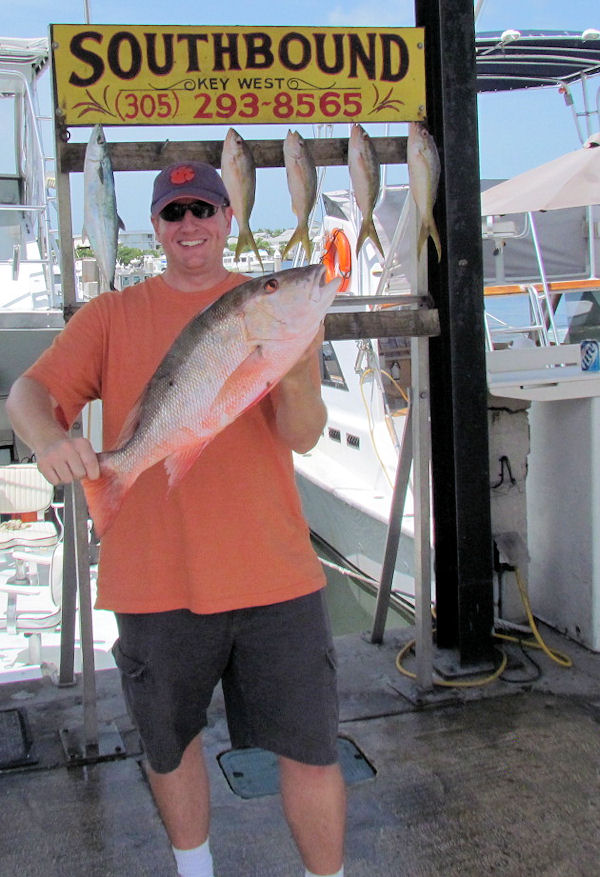 Big Mutton Snapper Caught in Key West fishing on charter boat Southbound