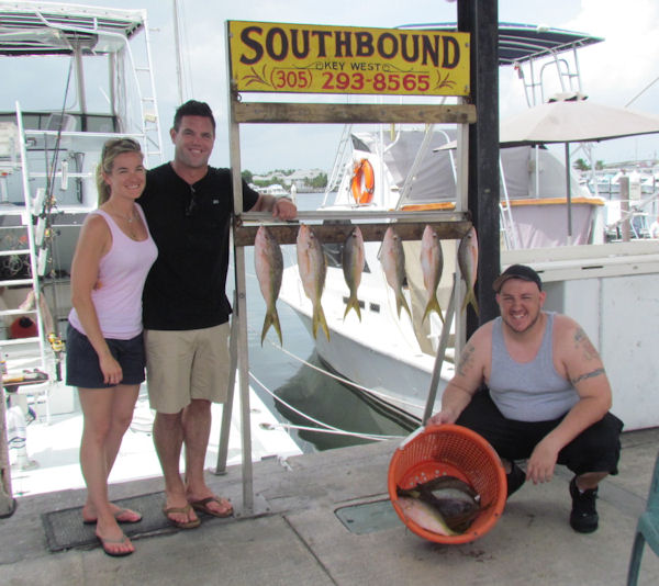 Yellow Tail Snapper Caught in Key West fishing on charter boat Southbound