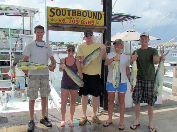 Dolphin Caught in Key West fishing on charter boat Southbound