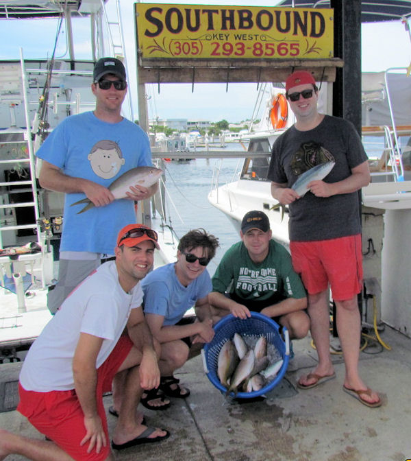 Yellow tail snapper Caught in Key West fishing on charter boat Southbound