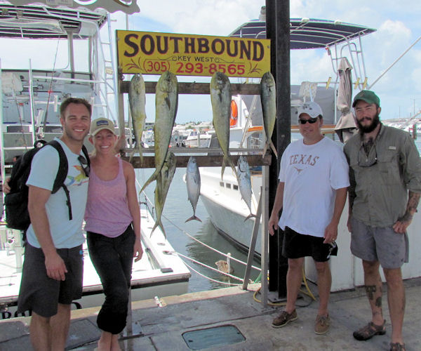 Dolphin Caught in Key West fishing on charter boat Southbound