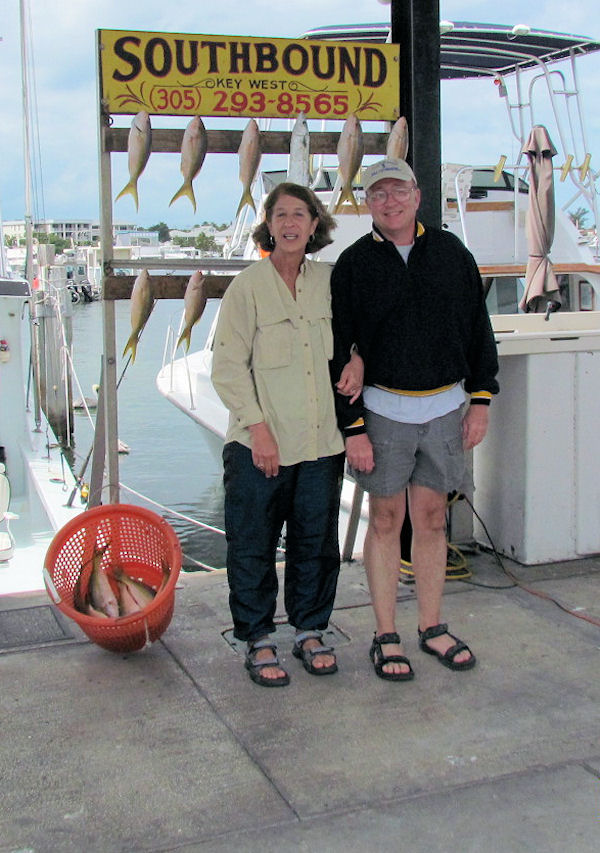 Yellow Tail Snapper caught fishing Key West on charter boat Southbound from Charter Boat Row Key West