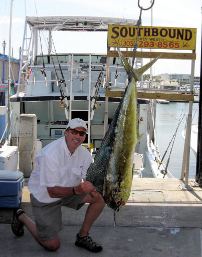 23 lb dolphin caught fishing on Key West fishing boat Southbound
