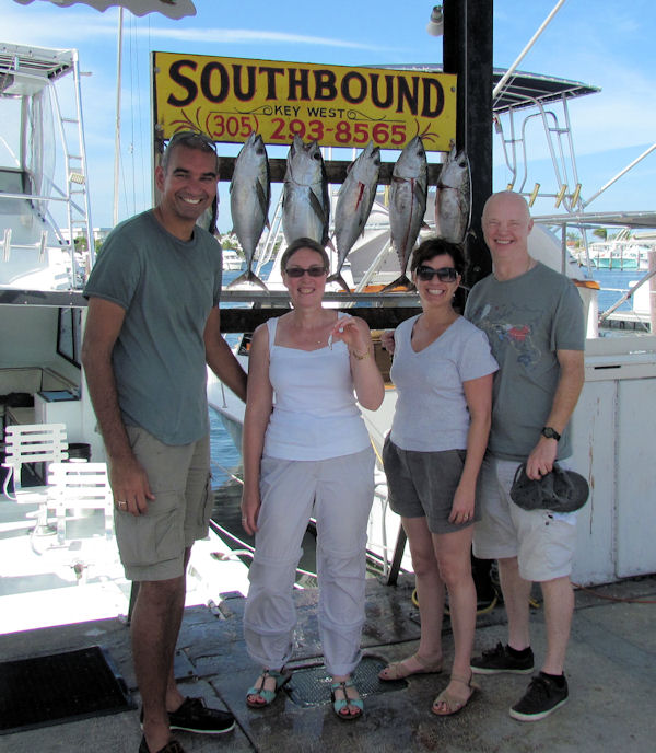 Tuna caught in Key West fishing on Charter boat Southbound