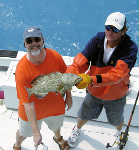 Black Grouper caught fishing on Charter Boat Southbound in Key West, Florida