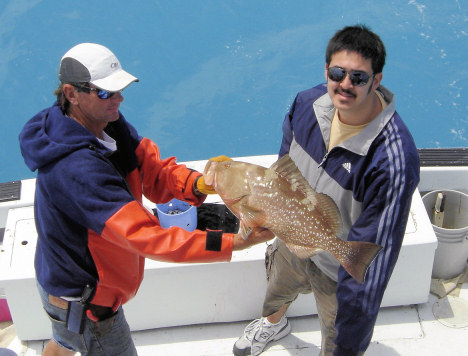 Red Grouper caught fishing on Charter Boat Southbound in Key West, Florida