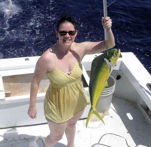 Dolphin caught in Key West fishing on Charter Boat Southbound from Charter Boat Row, Key West