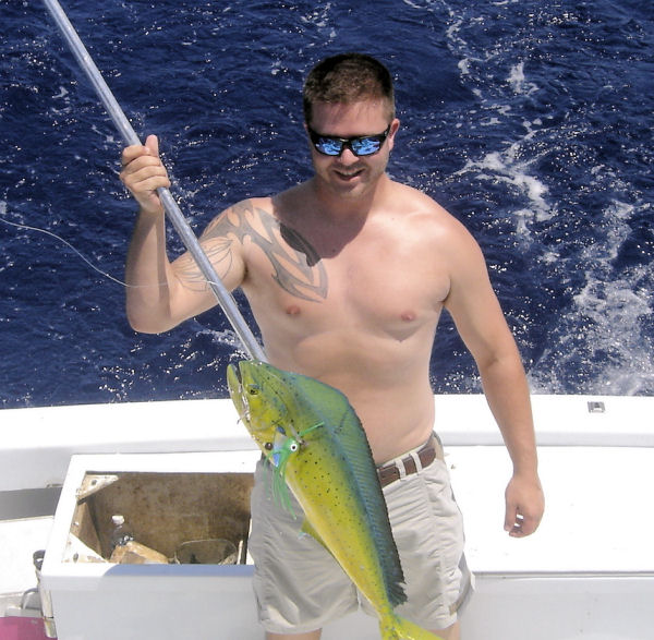 Dolphin caught in Key West fishing on Charter Boat Southbound from Charter Boat Row, Key West
