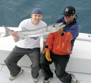 Big Barracuda caught fishing Key West on charter boat Southbound from Charter Boat Row