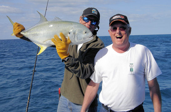 Big Cravalle Jack caught deep sea fishing in Key West, Florida on Charter boat Southbound from Charter Boat Row, Key West