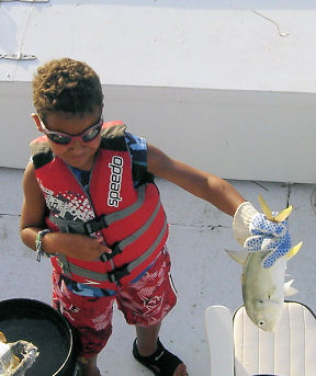 Carvalle Jack caught fishing on Key West charter boat Southbound from Charter Boat Row