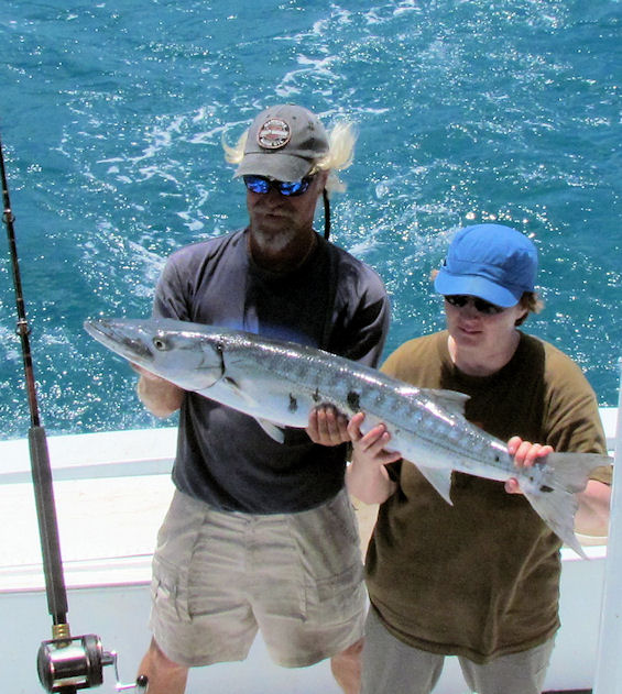 Barracuda caught in Key West fishing on charter boat Southbound from Charter Boat Row Key Wes