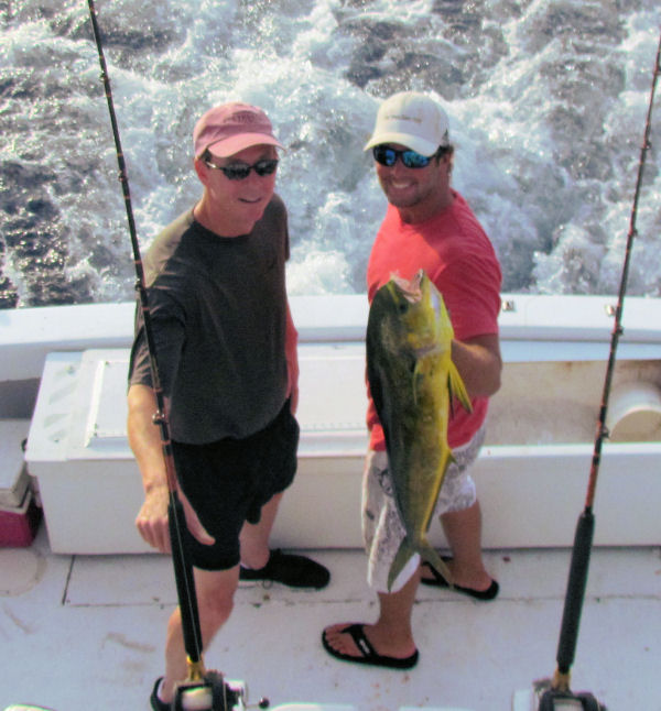 dolphincaught in Key West fishing on charter boat Southbound from Charter Boat Row Key Wes