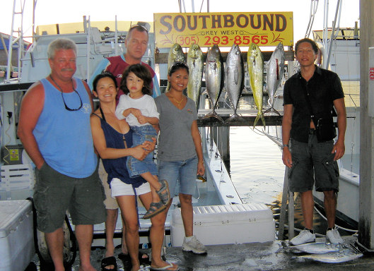 Caught fishing aboard the Charter Boat Southbound in Key West Florida