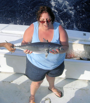 Bonito caugth in Key West fishing on charter boat Southbound from Charter Boat Row Key West