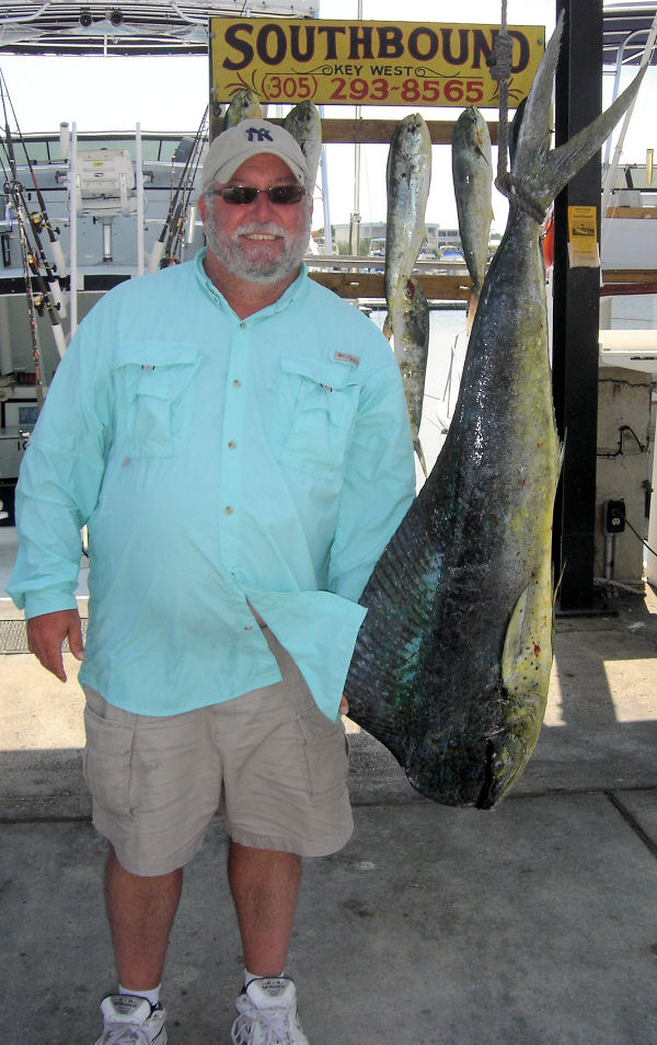 dolphin caugth in Key West fishing on Key West charter boat Southbound from Charter Boat Row
