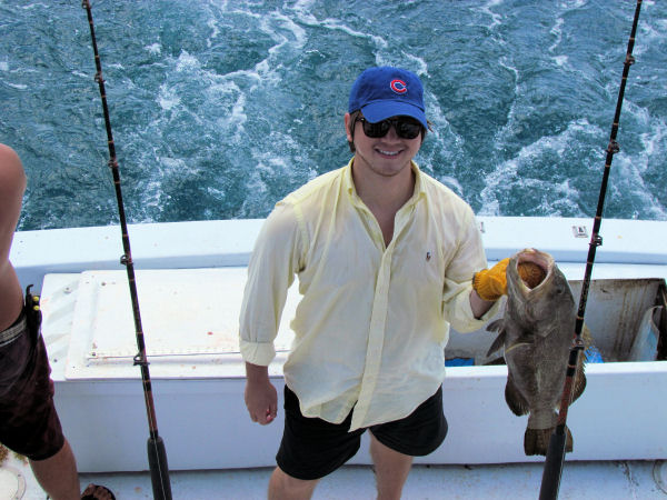 Grouper caught in Key West fisihing on charter boat Southbound from Charter Boat Row, Key West Florida