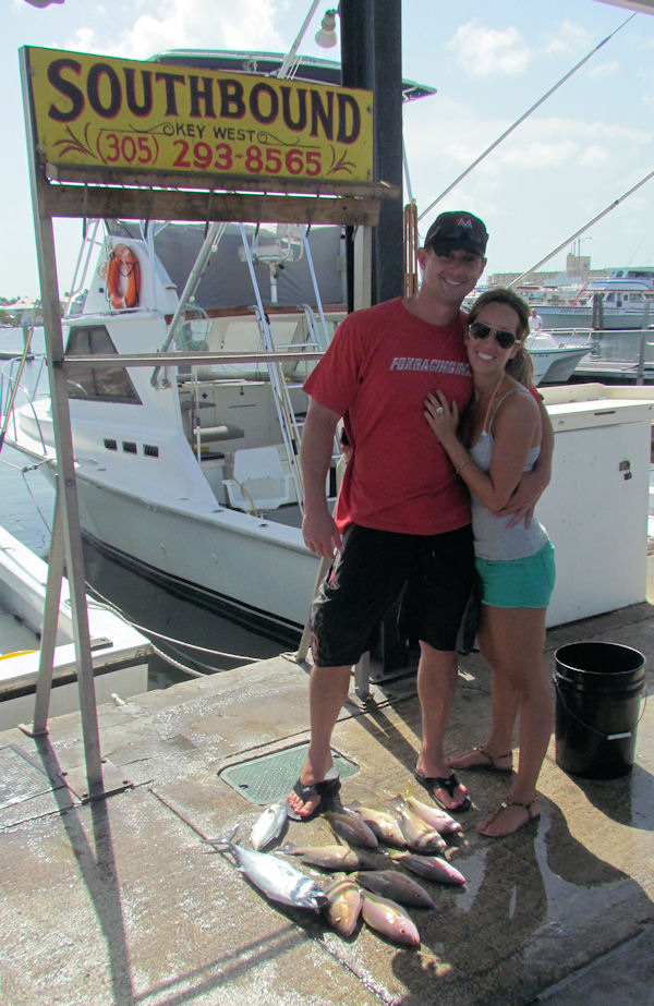 Snappers caught fishing in Key West on Charter Boat Southbound from Charter Boat Row Key West