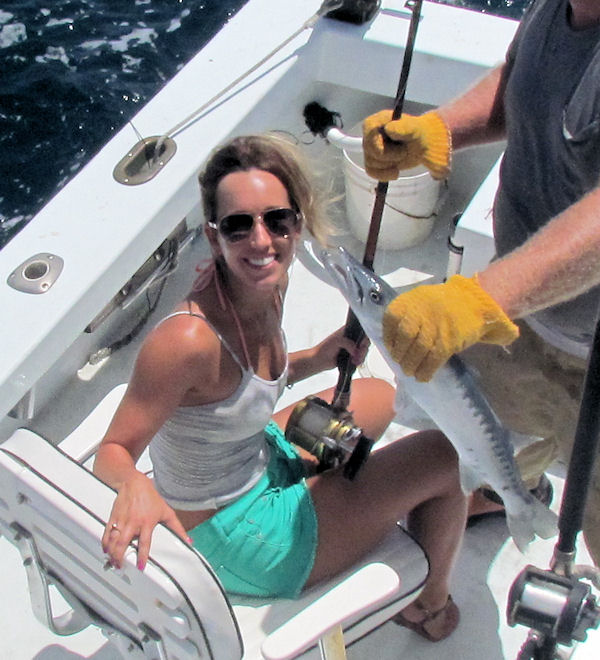 Barracuda caught fishing in Key West on Charter Boat Southbound from Charter Boat Row Key West