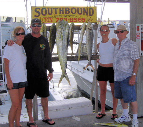 Fish caught fishing Key West on charter boat Southbound