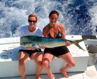 21 lb Dolphin caught fishing Key West on charter boat Southbound