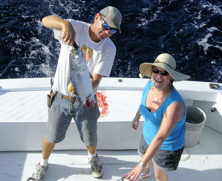 Part of a Bonito caught on Key West fishing charter boat Southbound from Charter Boat Row Key West