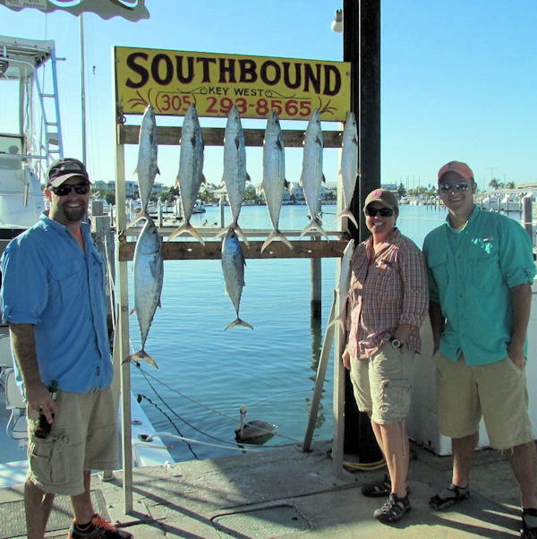 Bonitos and Cero Mackerel caught fishing Key West on charter boat Southbound from Charter Boat Row Key West