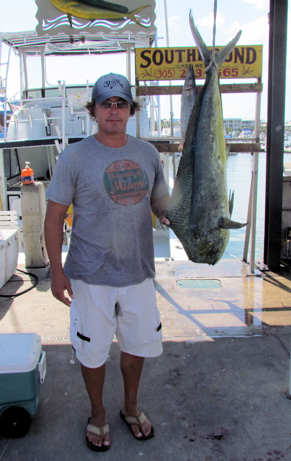 Dolphin caught in Key West fishing on charter boat Southbound from Charter Boat Row, Key West