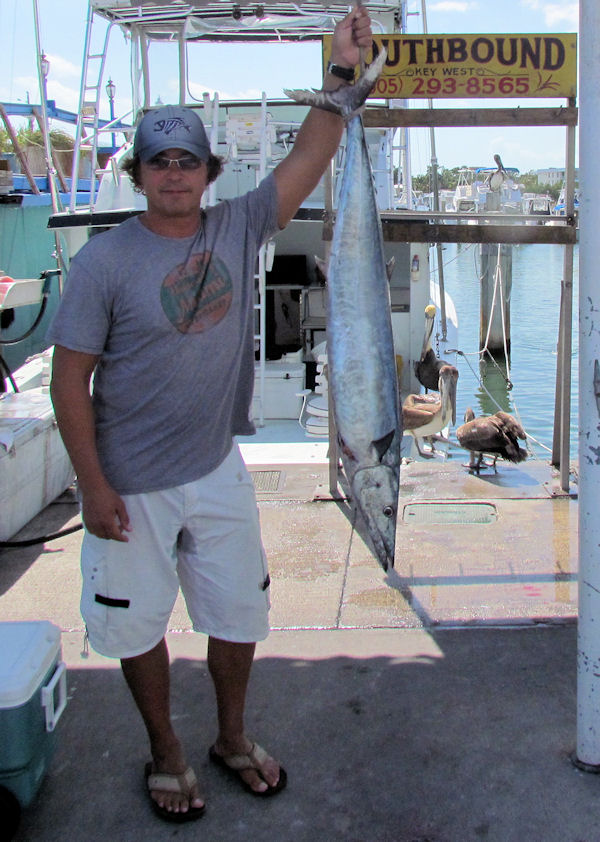 Wahoo caught in Key West fishing on charter boat Southbound from Charter Boat Row, Key West