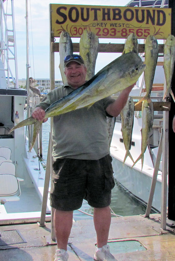 Dolphin caught in Key West fishing on charter boat Southbound from Charter Boat Row, Key West