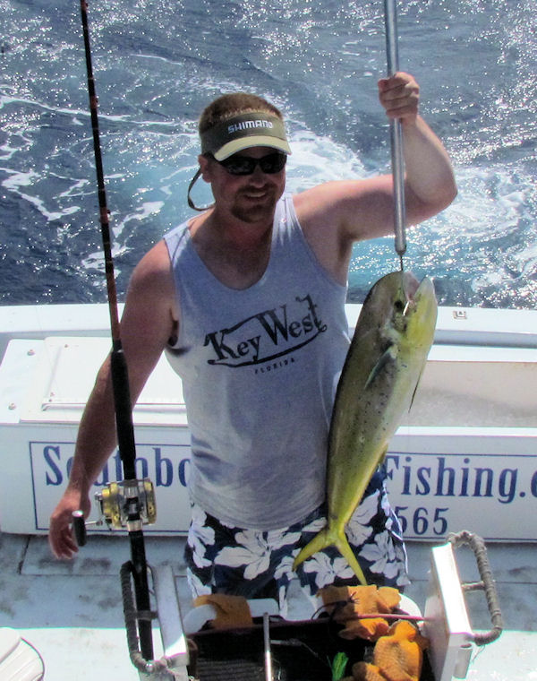Dolphin caught in Key West fishing on charter boat Southbound from Charter Boat Row, Key West