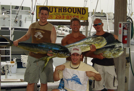 End of a good day fishing Key West on charter boat Southbound