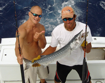 Barracuda caught fishing Key West on Charter Boat Soutbhound