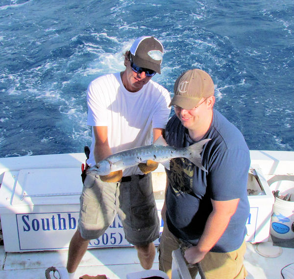 Barracuda caught in Key West fishing on charter boat Southbound from Charter Boat Row, Key West