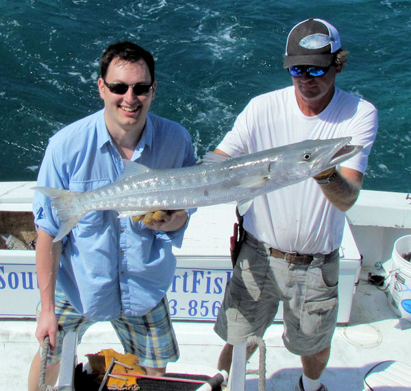 Barracuda caught in Key West fishing on charter boat Southbound from Charter Boat Row, Key West